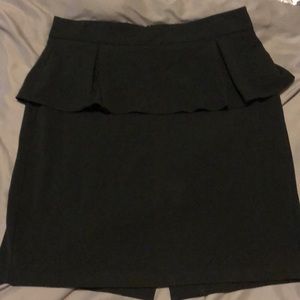 Forever 21 Black Peplum Skirt